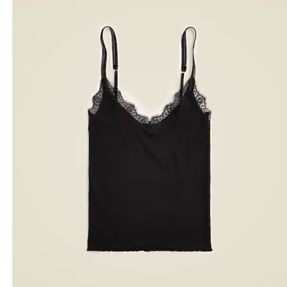 J.Crew lace trimmed tank top